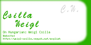 csilla weigl business card